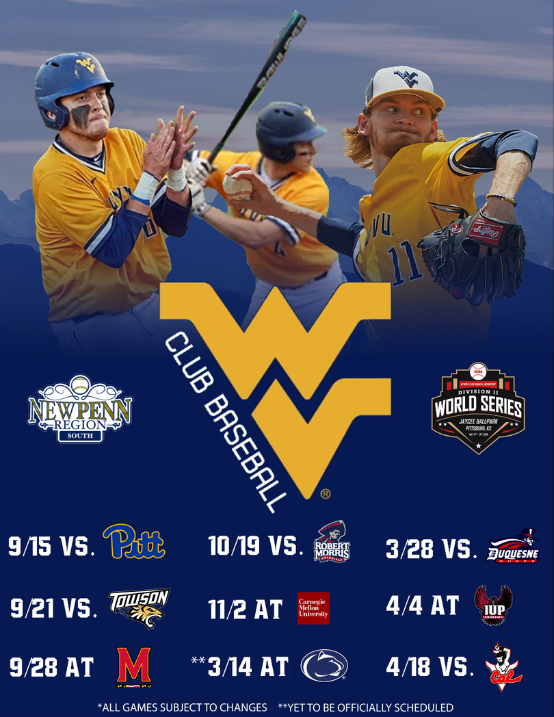 Schedule Club Baseball West Virginia University